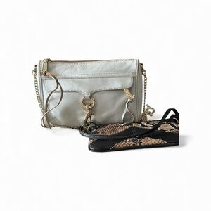 Rebecca Minkoff crossbody and Steve Madden wristlet combo